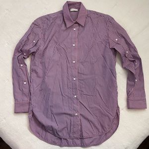 Sandro button up striped shirt